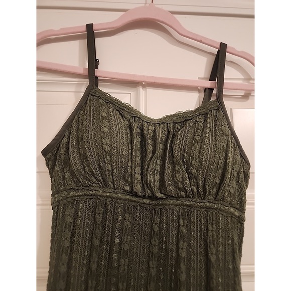 Rampage Dresses & Skirts - Y2K Coquette Lace Bodycon Dress Milkmaid Maxi Babydoll Tank 2000s Sz M 8 - 10